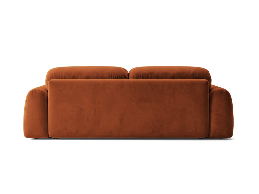Cosmopolitan Design Sofa Milan 4-Sitzer Samt Bluvel Terrakotta