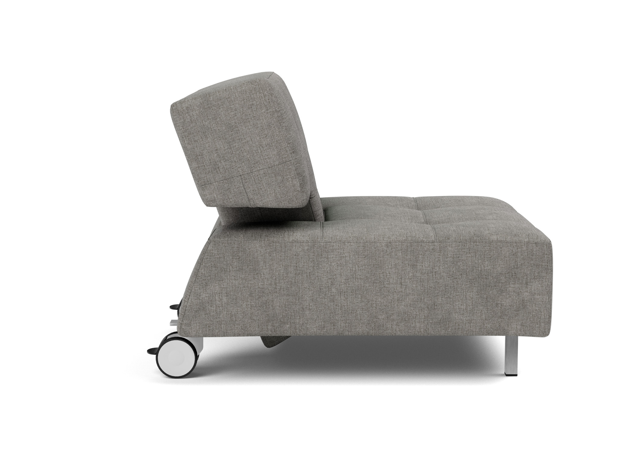 Sessel Long Horn D.E.L. Flachgewebe Avella 282-Warm-Grey