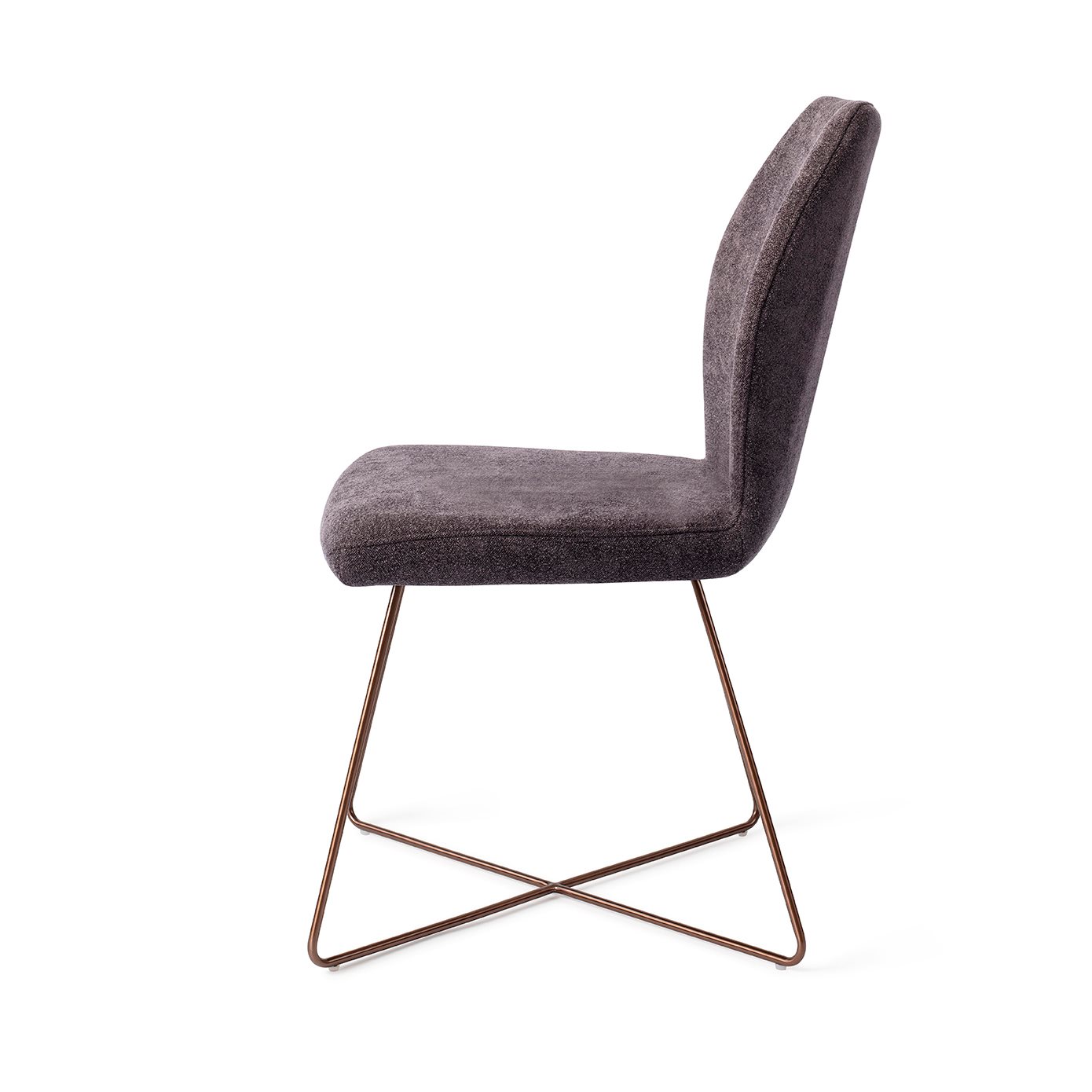 Jesper Home Esszimmerstuhl Ikata Almost-Black Cross Rosa