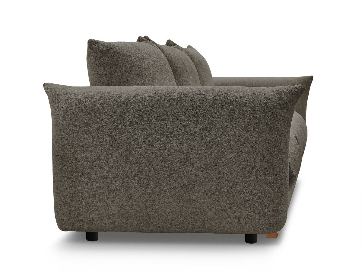 Bobochic Ernest Sofa 3-Sitzer 266 × 106 cm Bouclé-Stoff Braun