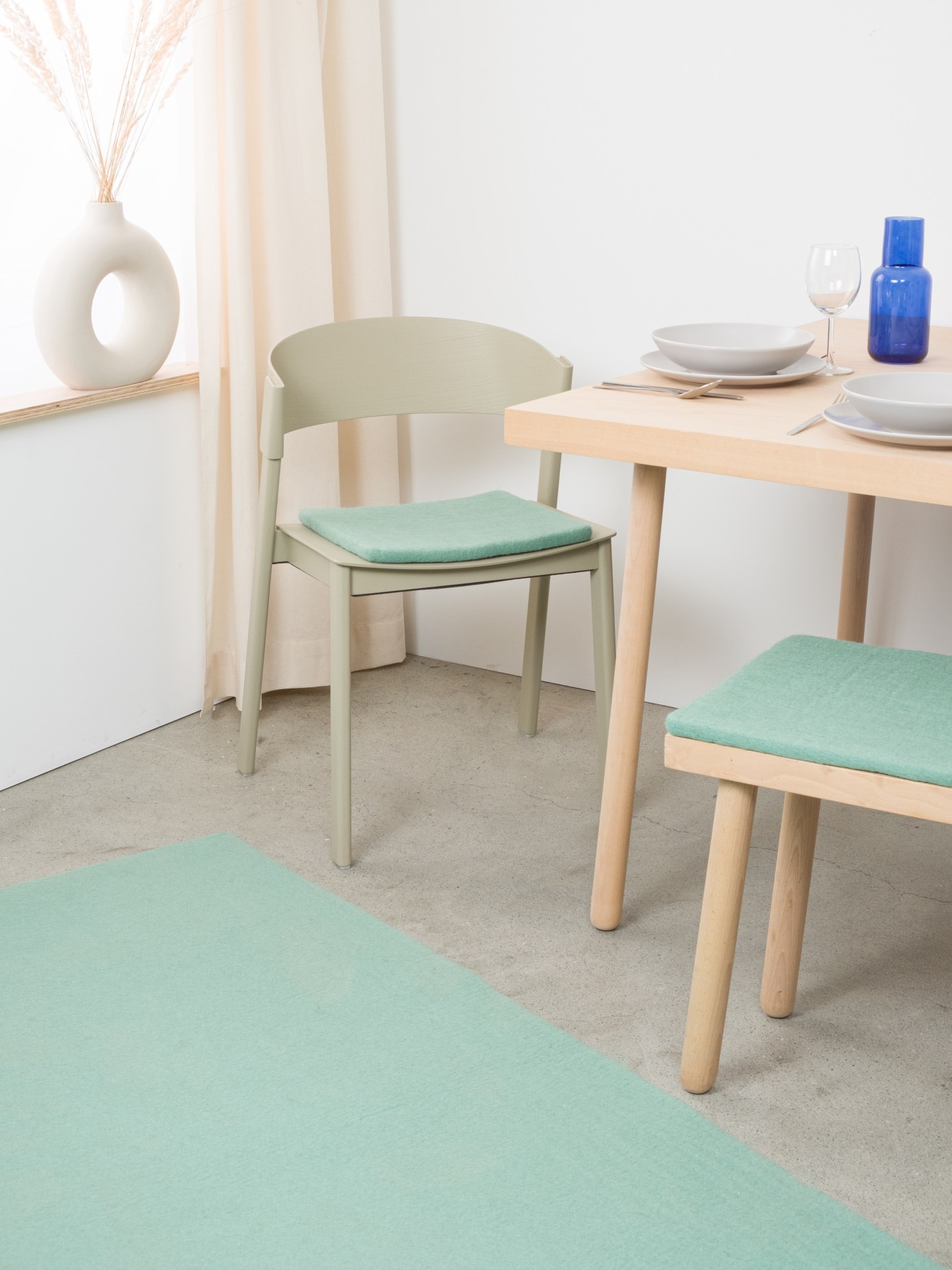 myfelt Fine - Flache Sitzauflage quadratisch