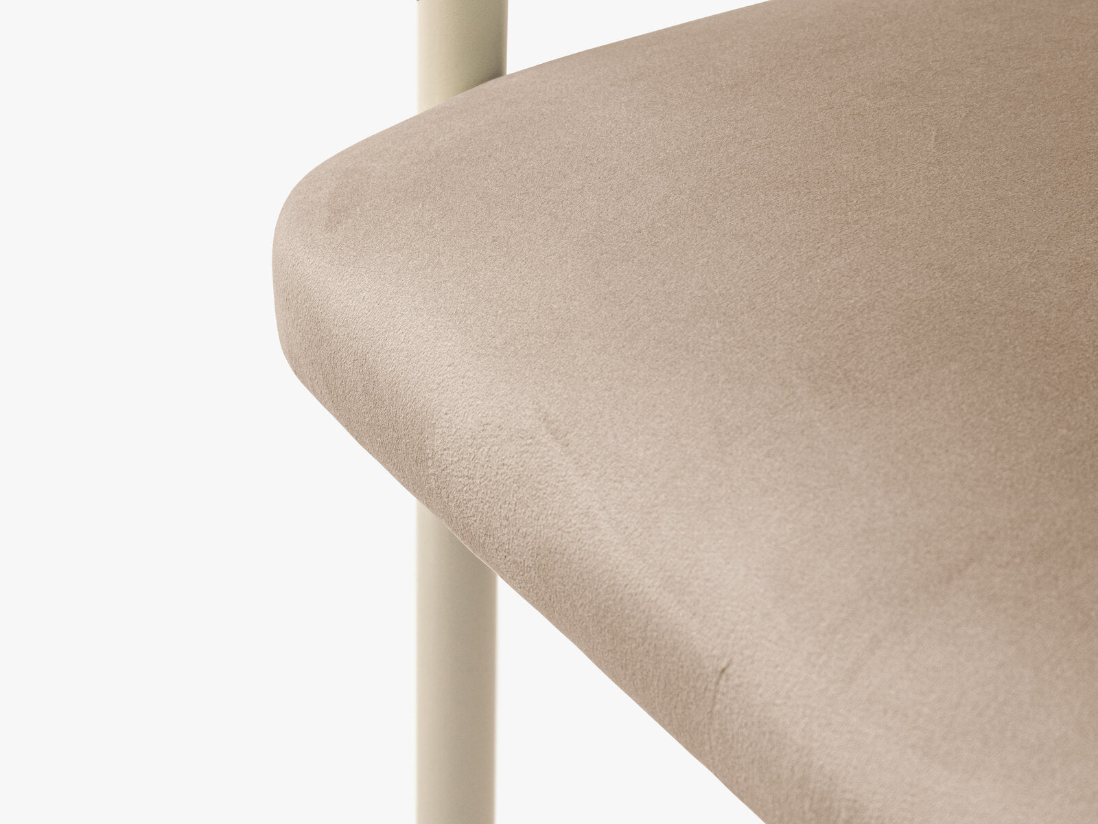 Micadoni Stuhl Lea Samt Magic Velvet Mandelbeige Creme
