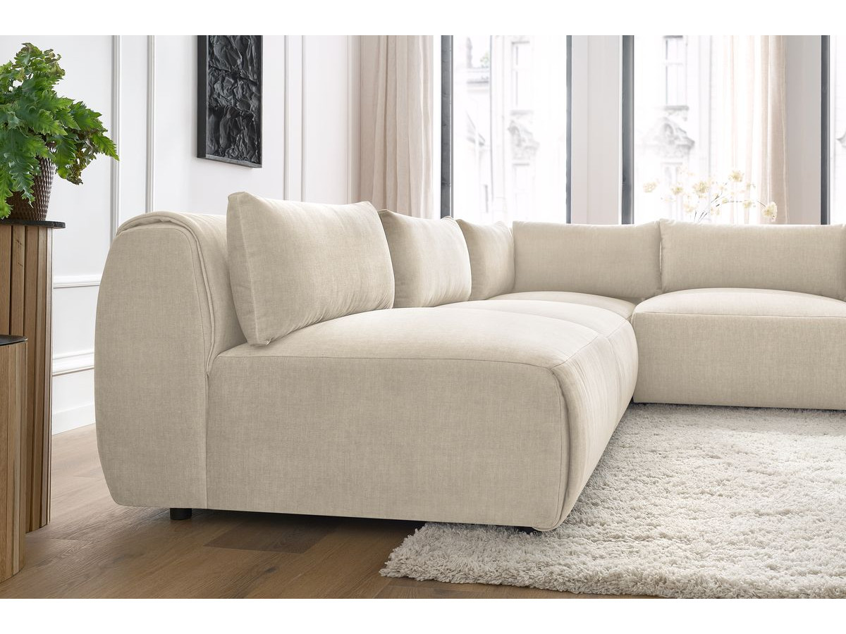 Bobochic Jeanne Ecksofa 299 × 299 cm Samt Beige