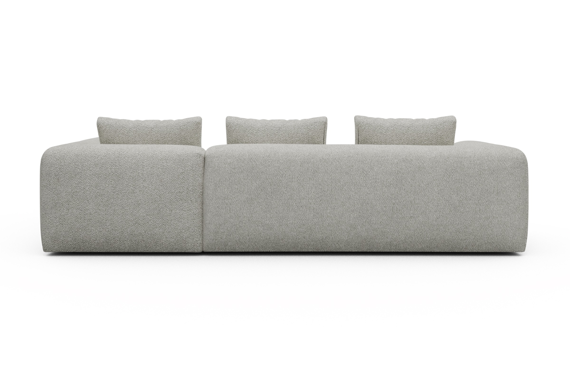 Ecksofa Fred 2x 2,5-Sitzer rechts offen Vanora-Warm-Sand