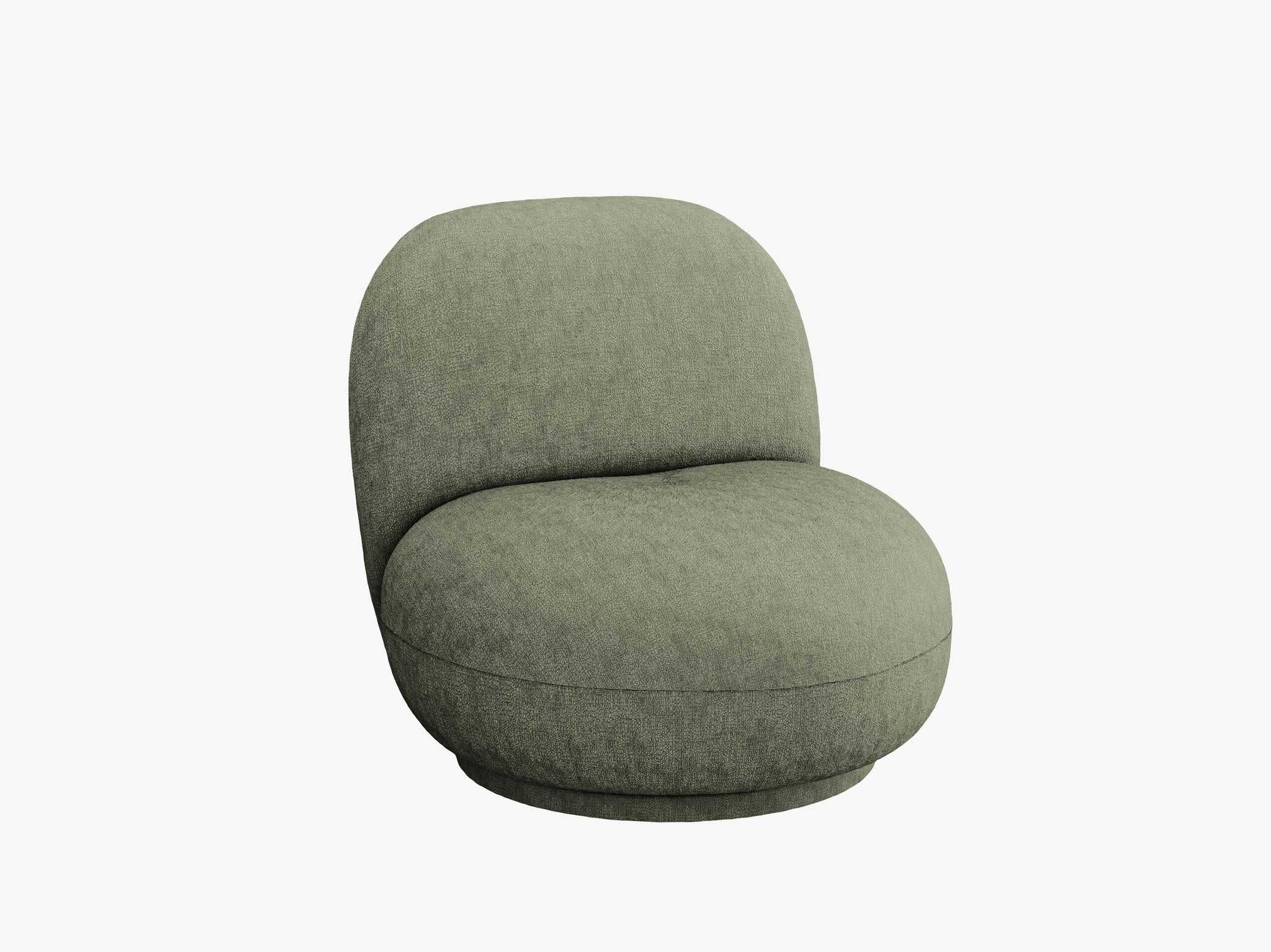 Micadoni Drehbarer Sessel Chuck Chenille Grün