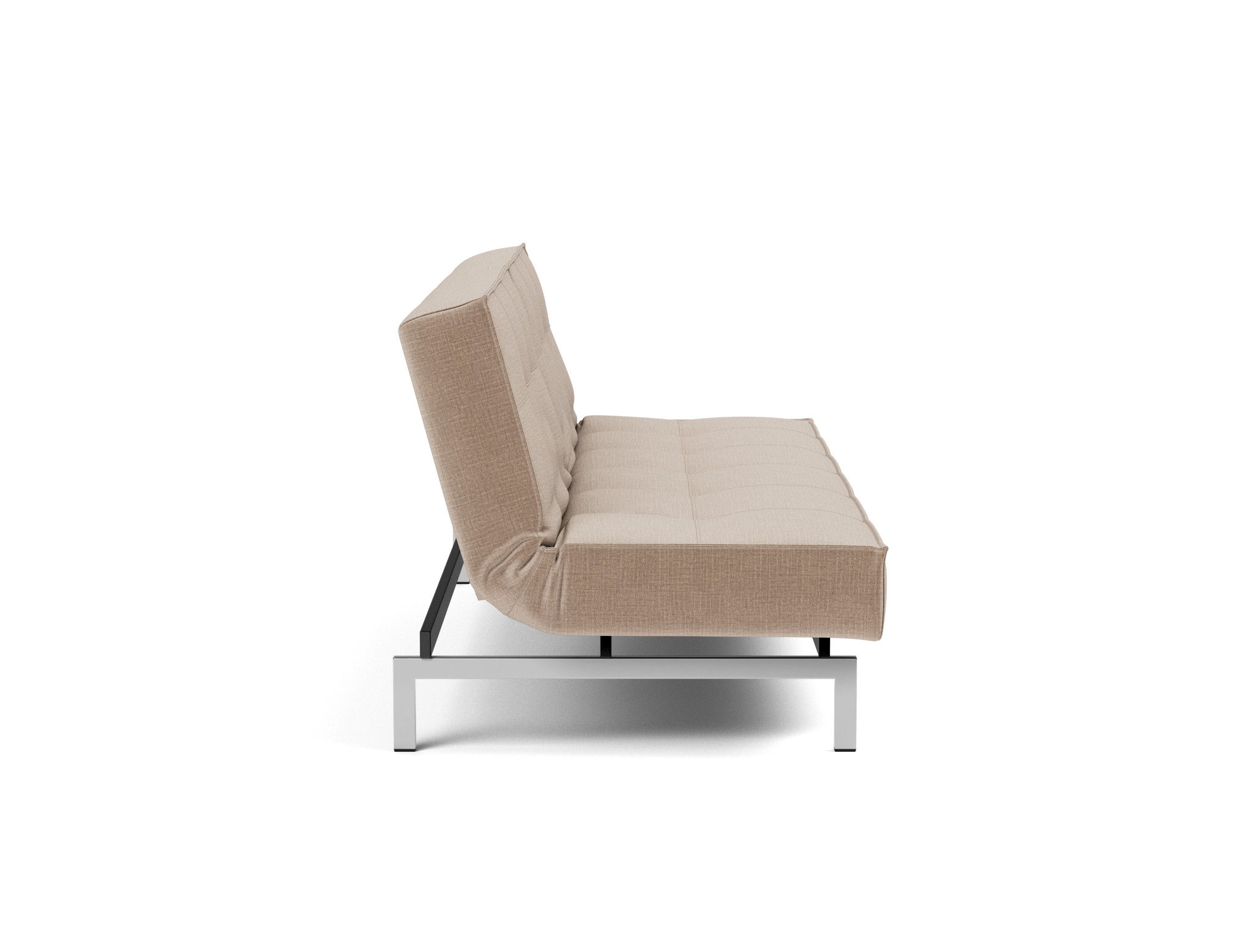 Schlafsofa Splitback Chenille Esina 417-Mocha Beine Chrom