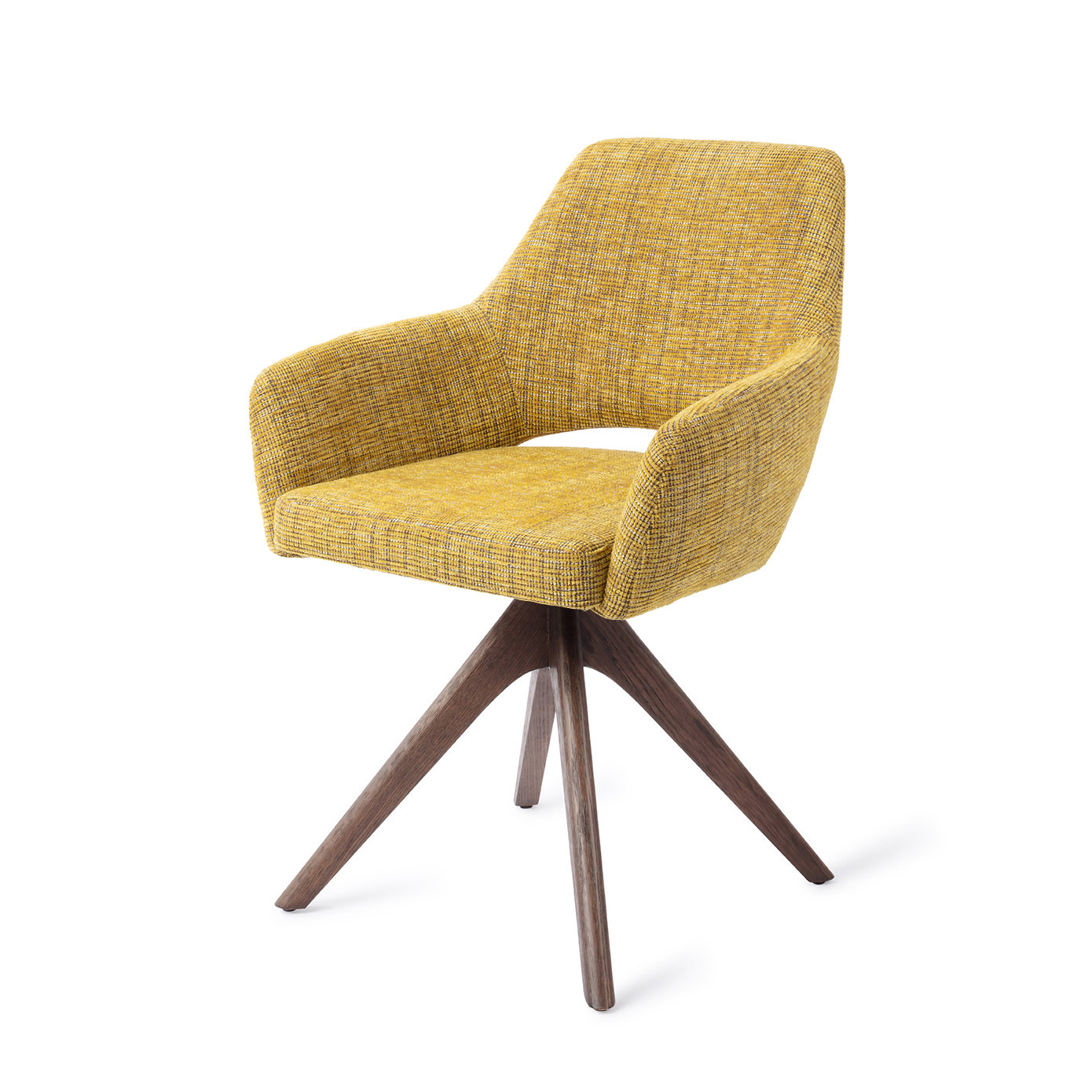Jesper Home Esszimmerstuhl Yanai Lemon Lines Revolve Eiche Walnuss
