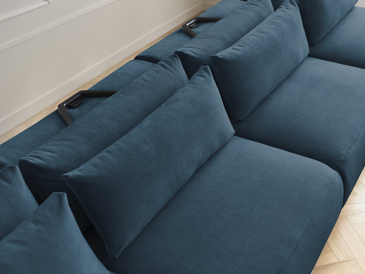 Bobochic Jana Wohnlandschaft Samt Blau