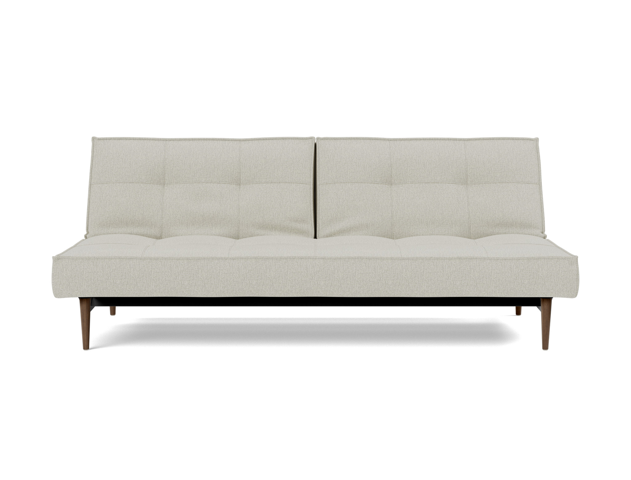 Schlafsofa Splitback Flachgewebe Mixed Dance 527-Natural Beine Styletto Eiche dunkel