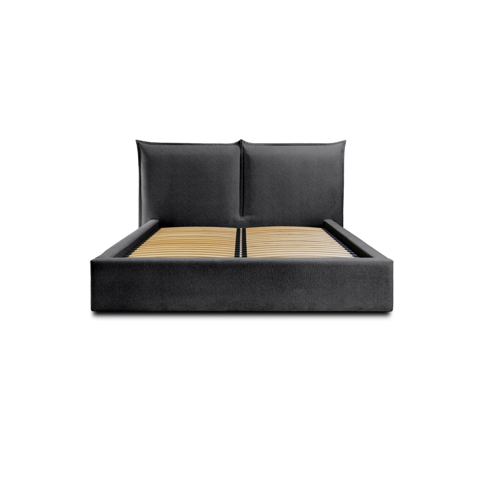 Polsterbett Verona Flachgewebe 140x200 mit Metallrahmen Raven 18