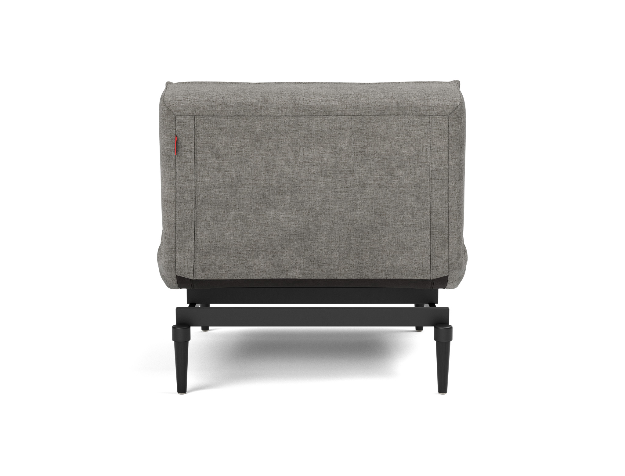 Sessel Splitback Flachgewebe Avella 282-Warm-Grey Beine Styletto Eiche schwarz
