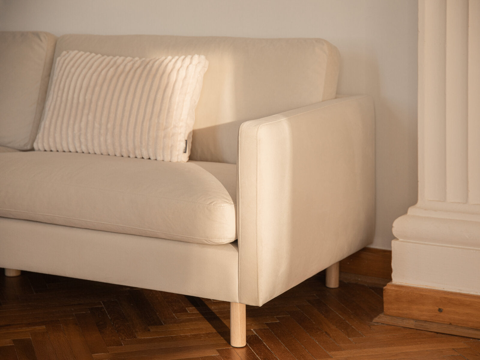 Micadoni Sofa Eden 2-Sitzer Strukturierter Stoff Moßgrün Melange