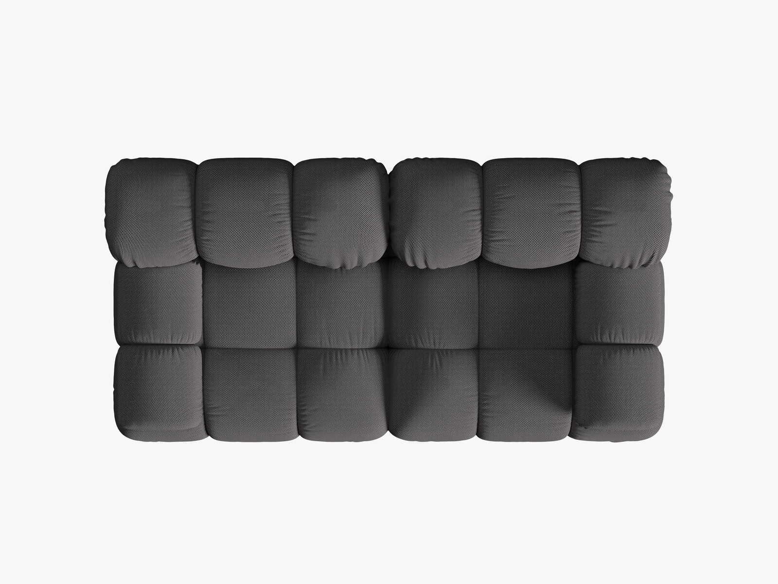 Micadoni Modulares Sofa Bellis 2-Sitzer 3D-Stoff Sonic Espresso