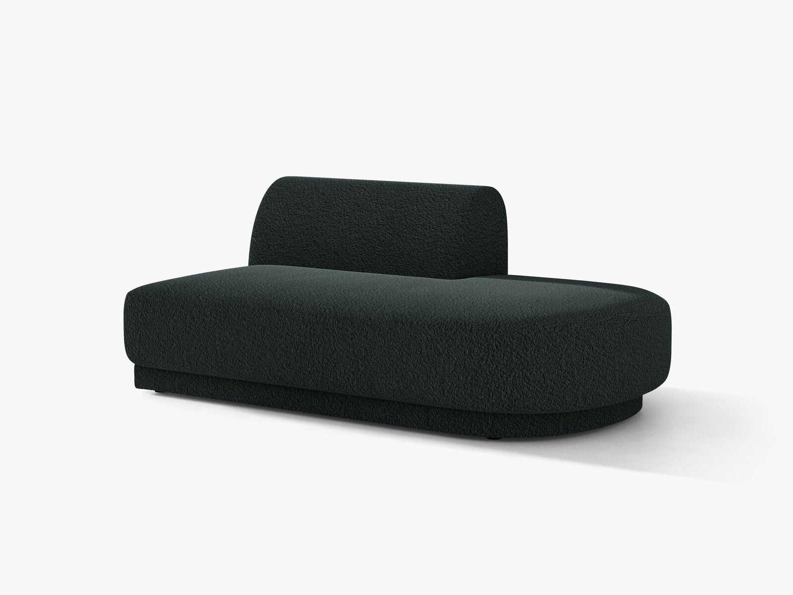 Micadoni 2-Sitzer Sitzmodul offen Miley Rechts Boucle Baloo Schwarz