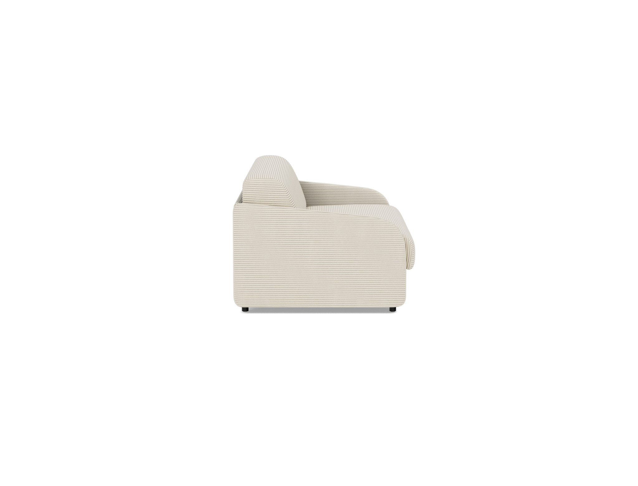 Schlafsofa Eivor mit Taschenfederkernmatratze 140 Kord Corduroy 594-Ivory