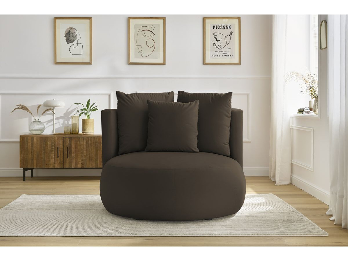 Bobochic Cesar Sessel Samt Braun