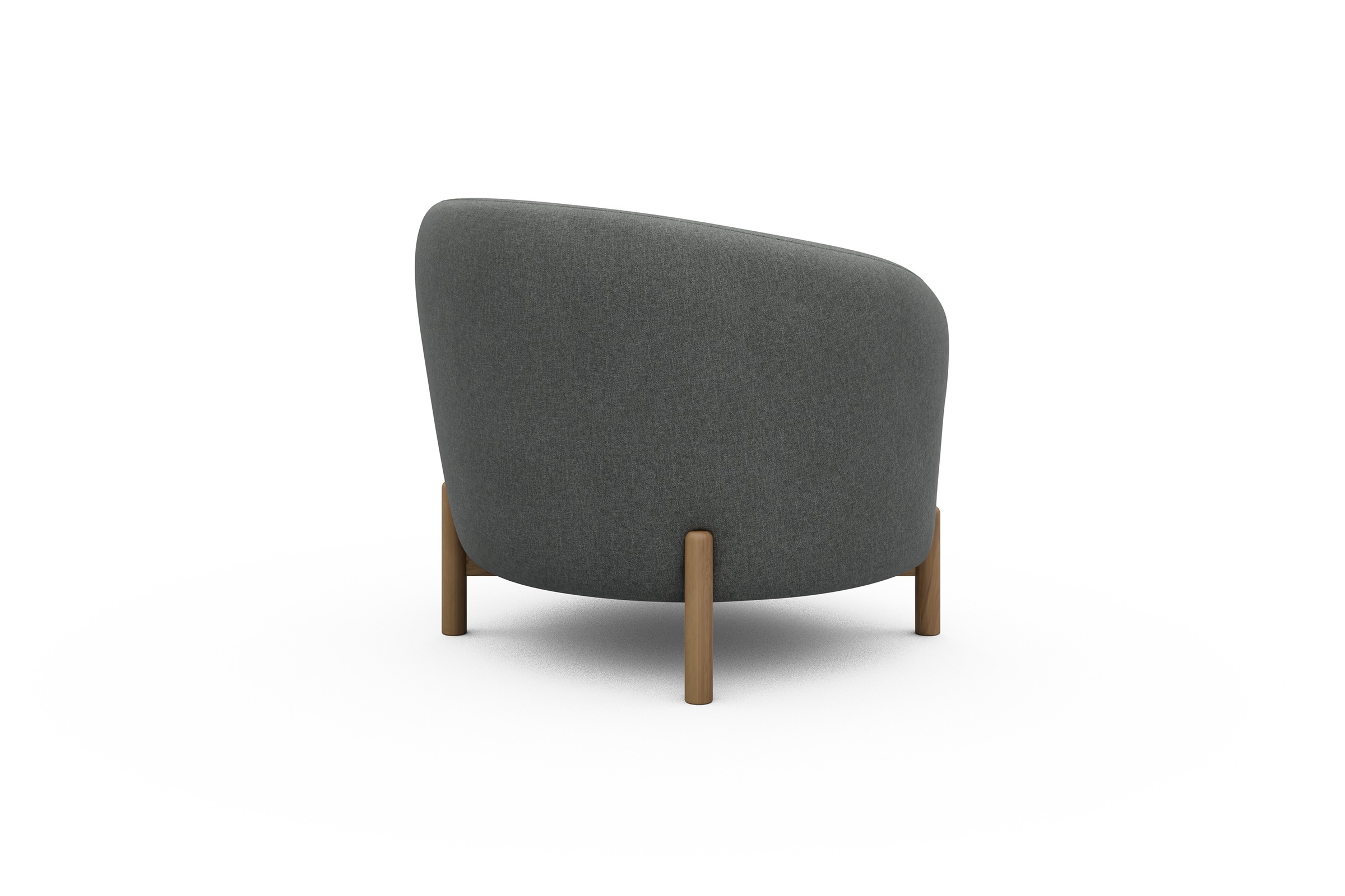 Sessel Ronda Holzbeine Eiche Natur Satya-Steel