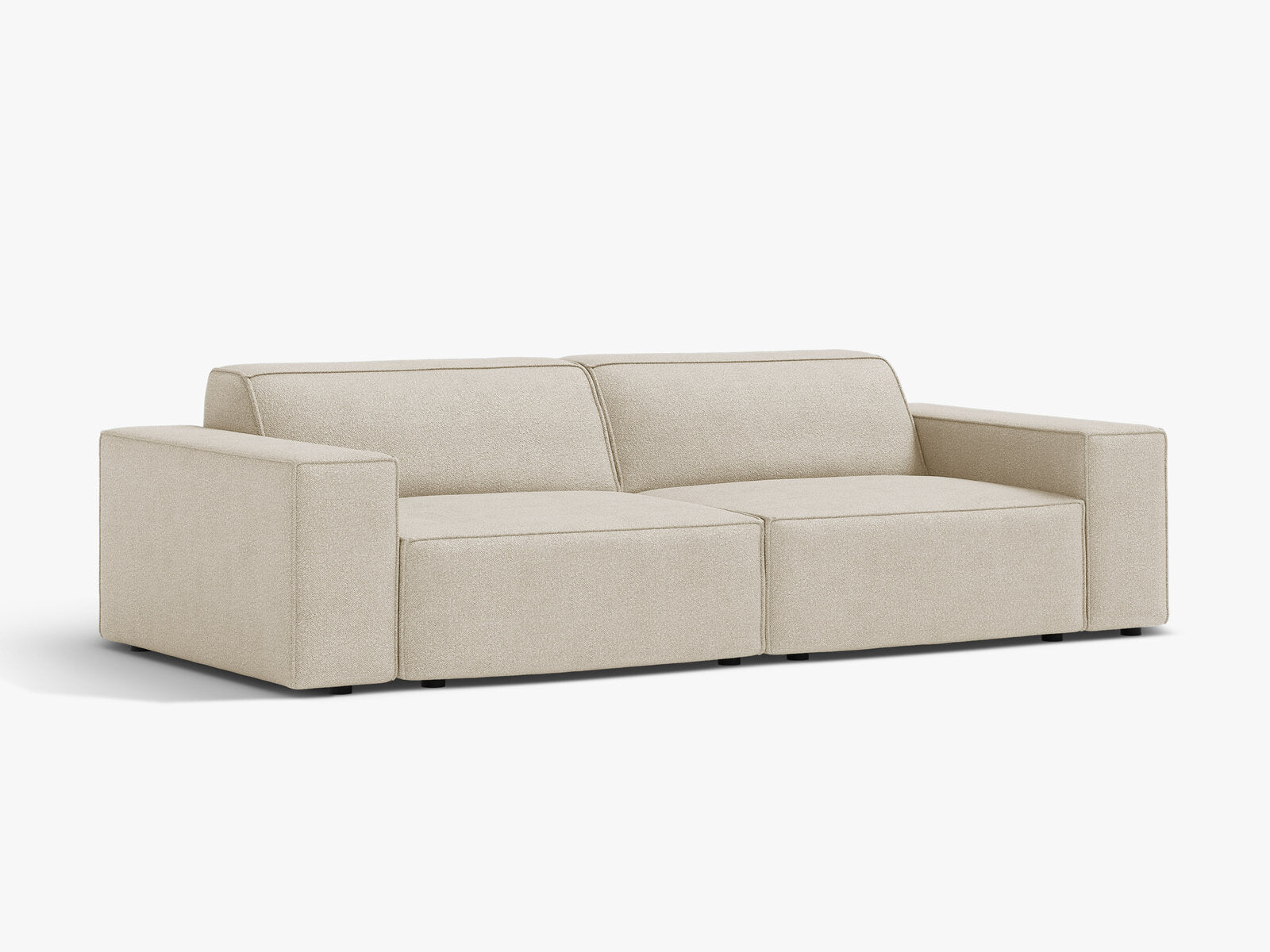 Micadoni 3-Sitzer Sofa Jodie Boucle Baloo Beige