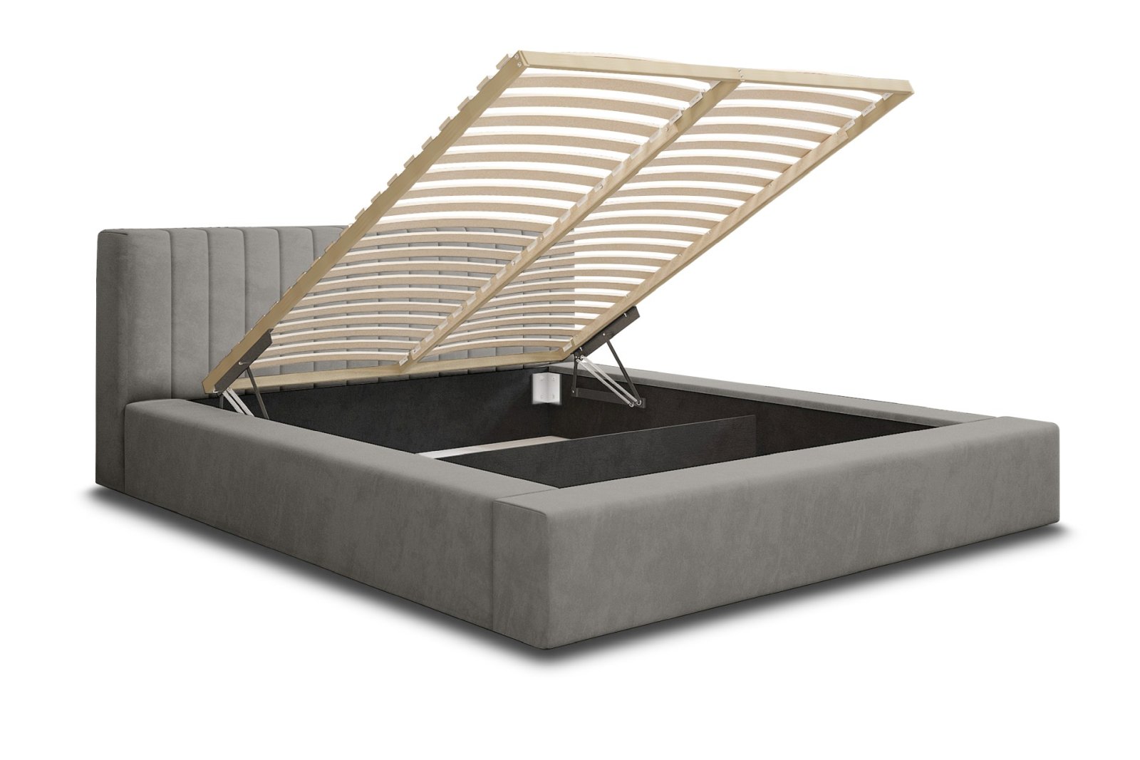 Polsterbett Carno Chenille 140x200 mit Holzrahmen Ditra-New 15
