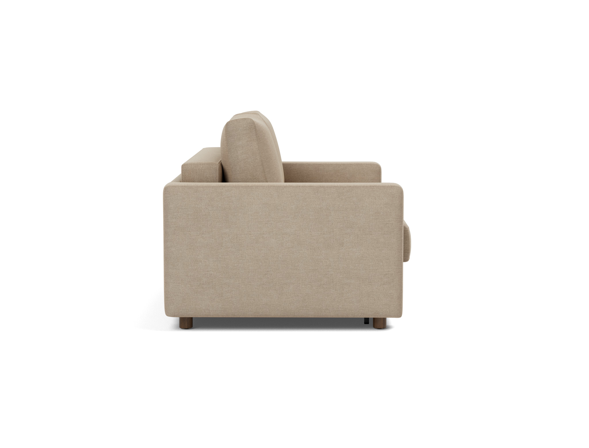 Schlafsofa Neah mit Standard-Armlehnen 140 Flachgewebe Phobos 587-Mocha