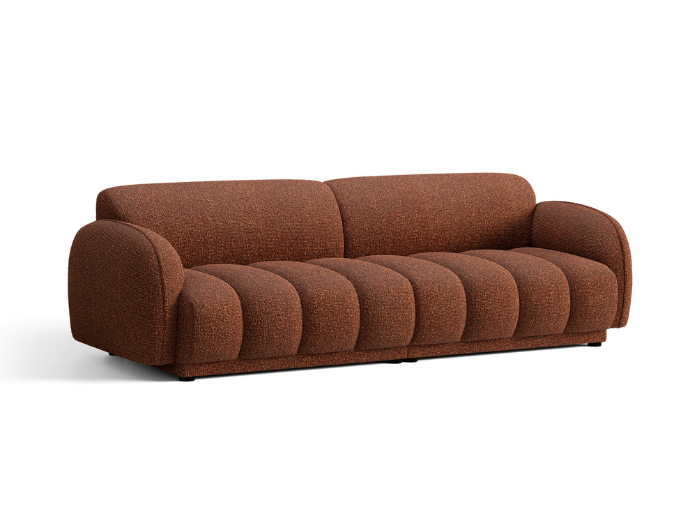 Cosmopolitan Design Sofa Bilbao 4-Sitzer Boucle Miles Terrakotta