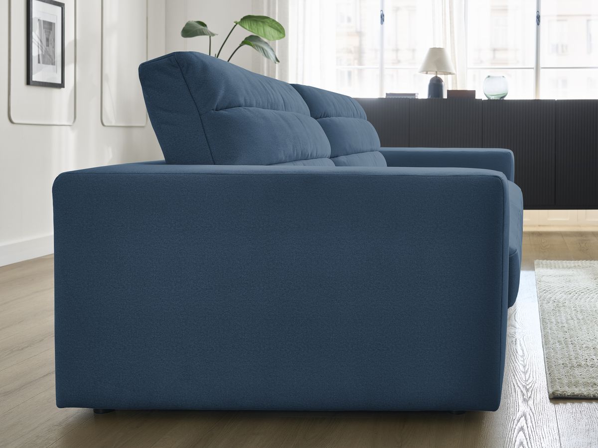 Bobochic Sierra Sofa 3-Sitzer Samt Dunkelblau