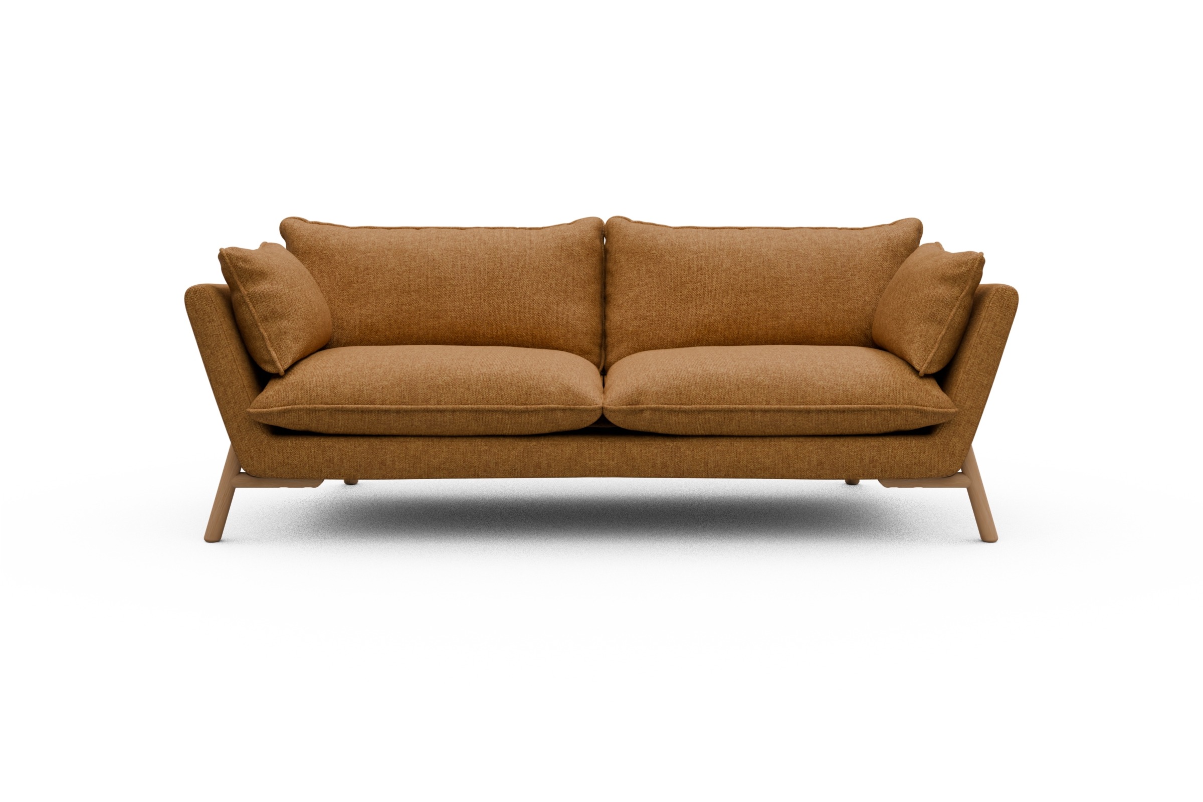 Skandi Home Sofa Emil PREMIUM 3-Sitzer Beinfarbe Eiche Natur Sama-Curcama moebelfaktor