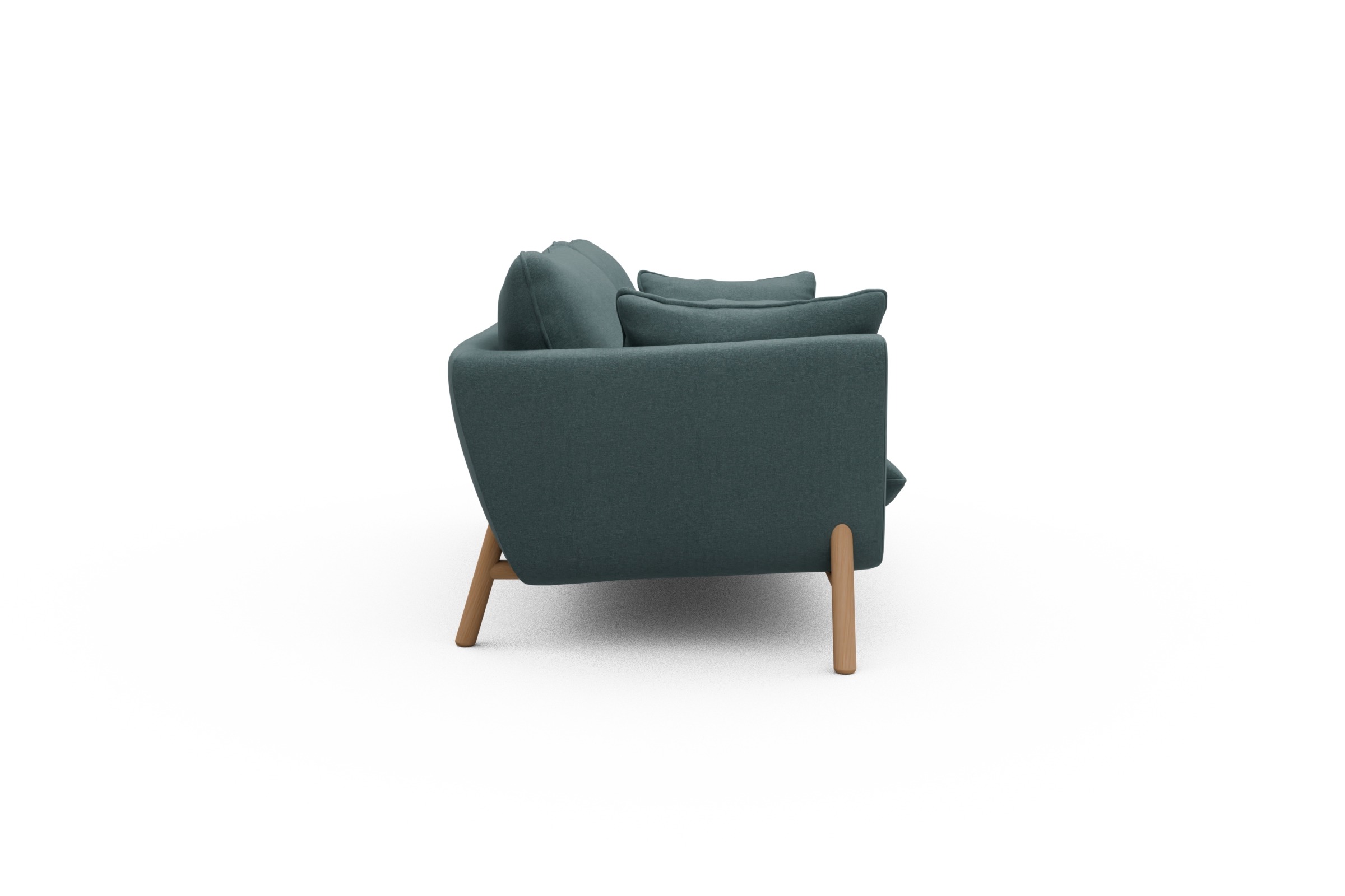 Sofa Emil 2-Sitzer Beinfarbe Eiche Natur Satya-Niagara