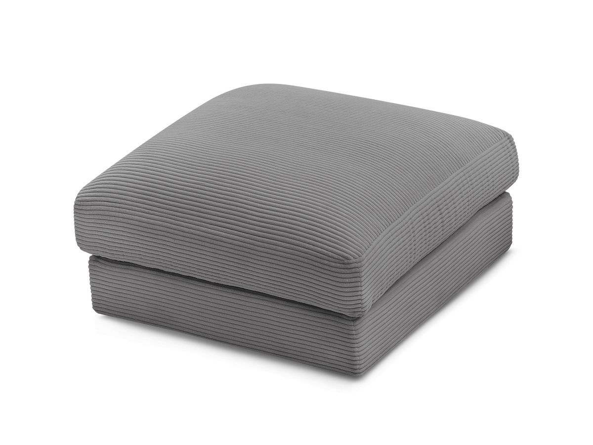 Bobochic Leonard Pouf Cordsamt Dunkelgrau