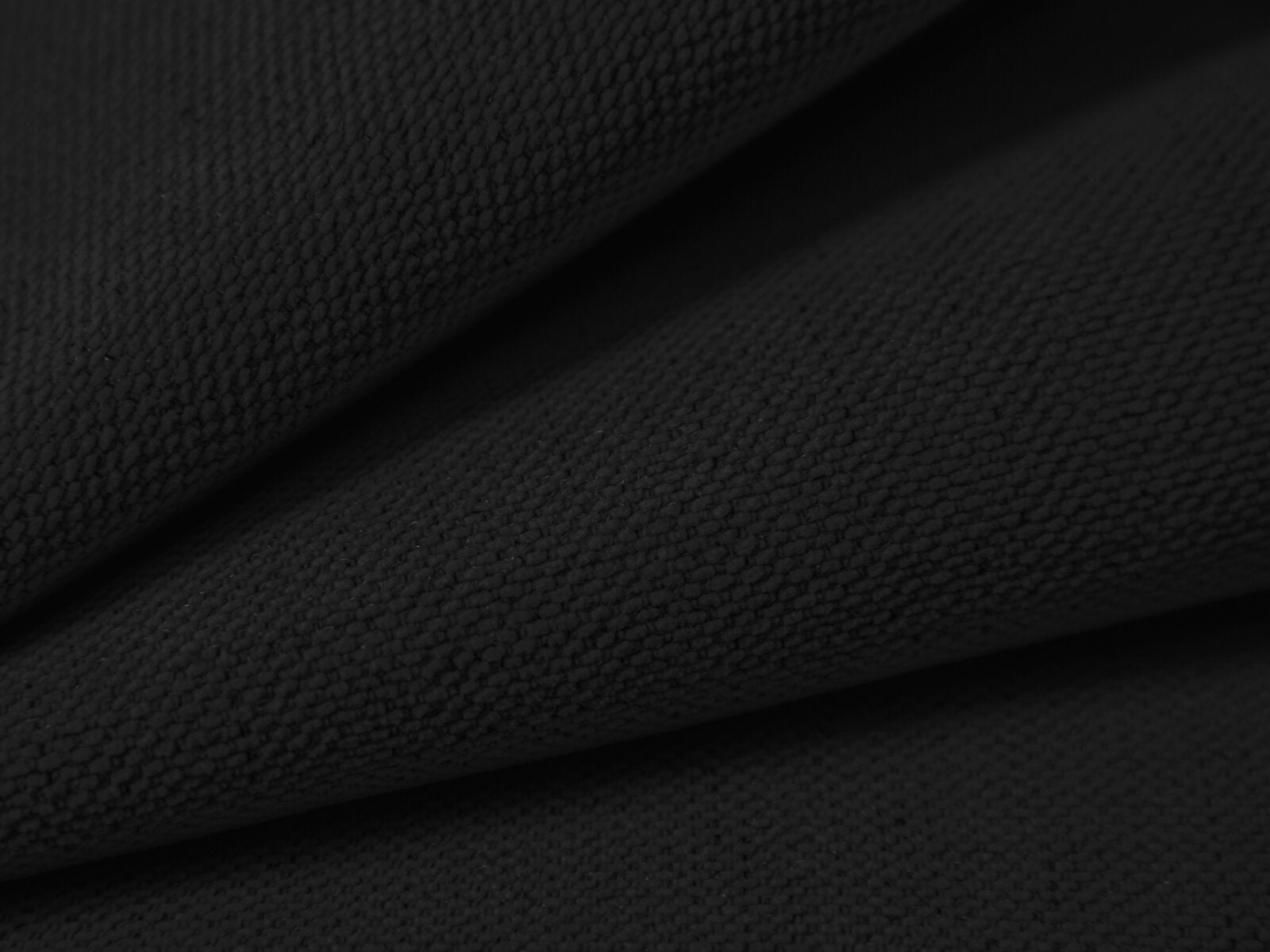 Micadoni Sofa Victor 3-Sitzer mit Schlaffunktion Strukturierter Stoff Schwarz