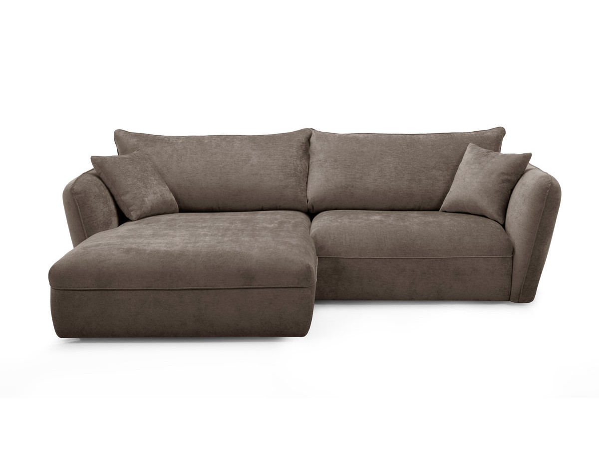 Bobochic Luigi Ecksofa Strukturstoff Taupe Ecke links