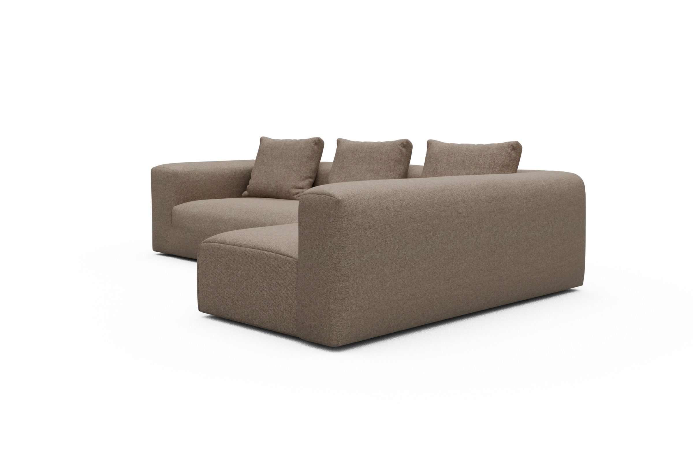 Ecksofa Fred 2x 2,5-Sitzer rechts offen Sama-Antelope