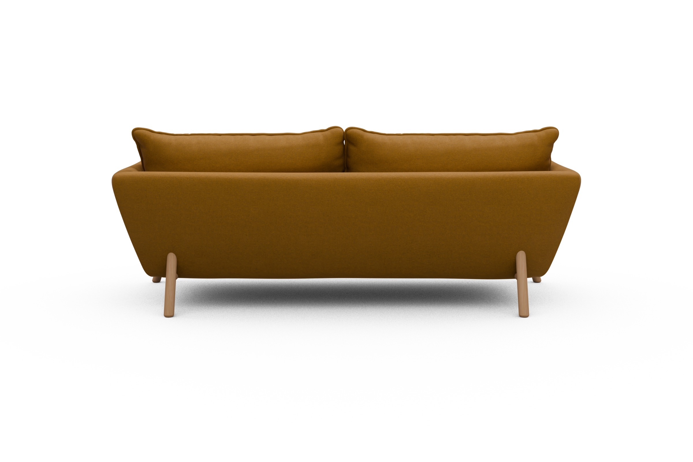 Sofa Emil PREMIUM 3-Sitzer Beinfarbe Eiche Natur Satya-Ocre