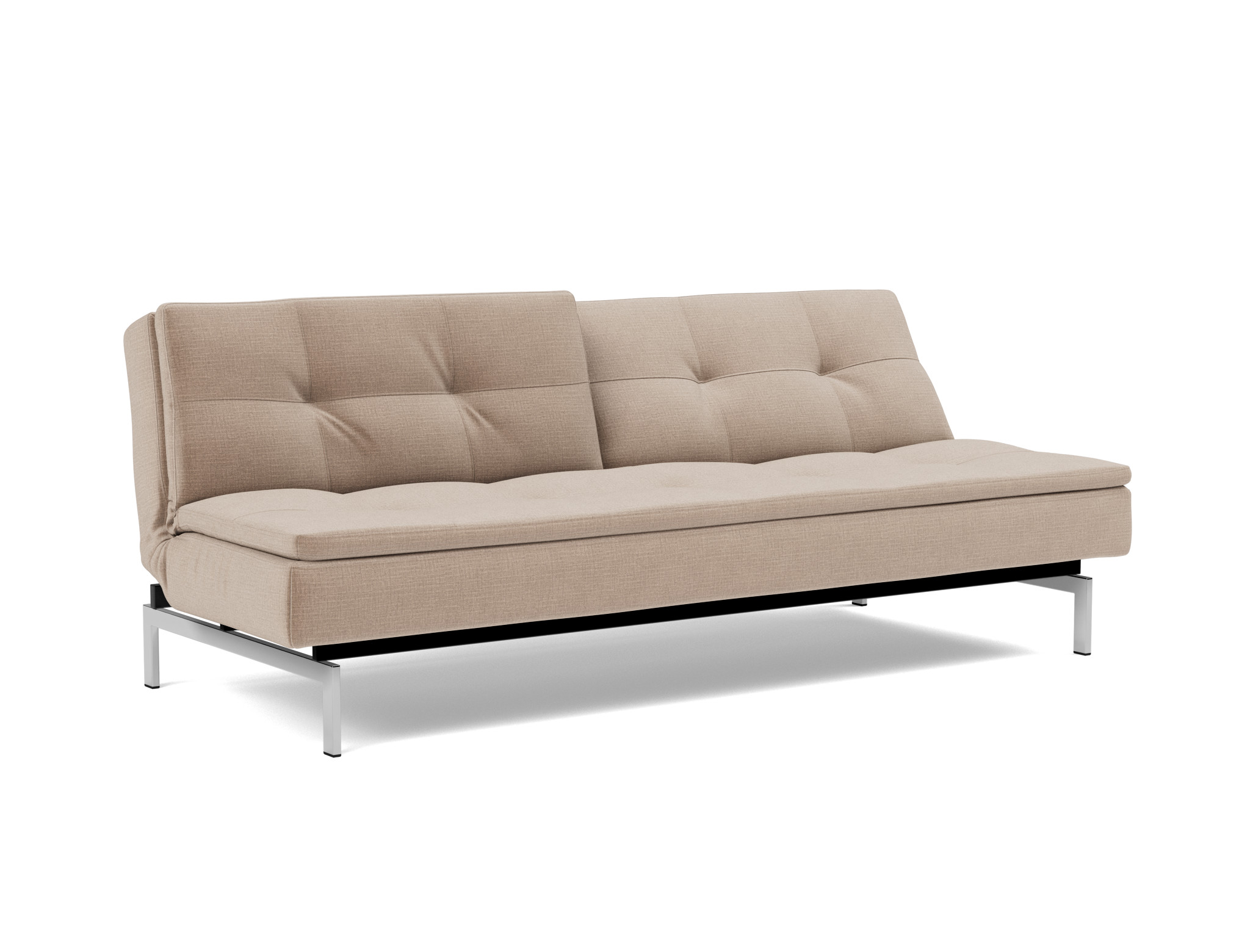 Schlafsofa Dublexo Chenille Esina 417-Mocha Beine Chrom