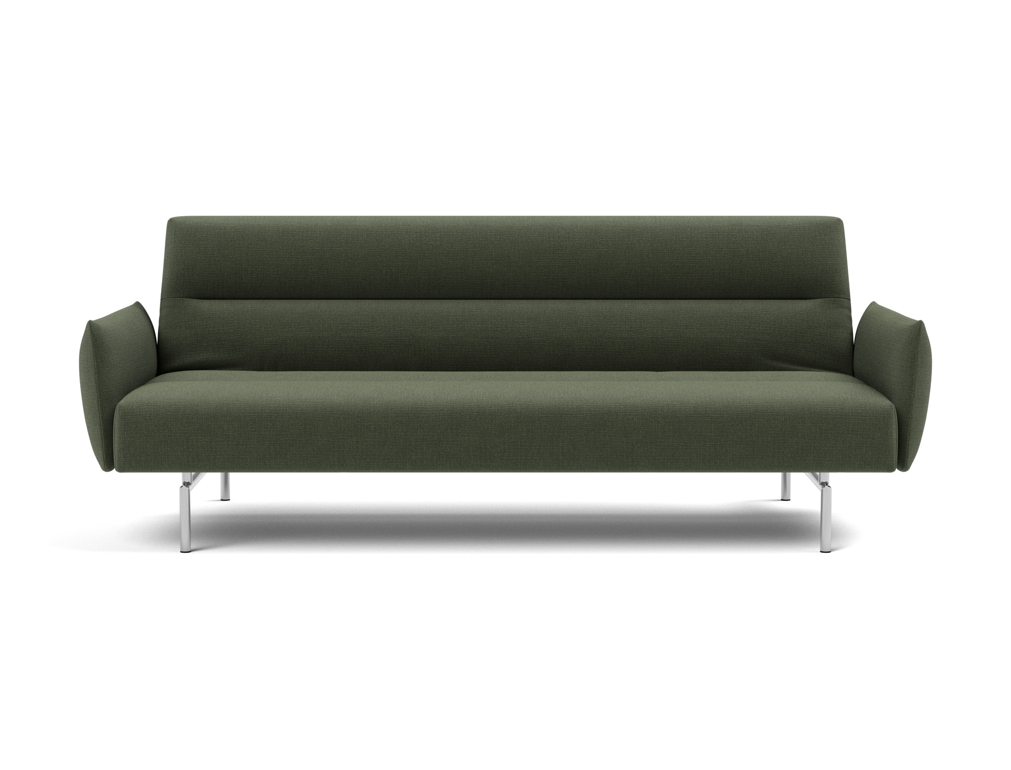 Schlafsofa Jillis mit Armlehnen Chenille Esina 413-Olive-Green