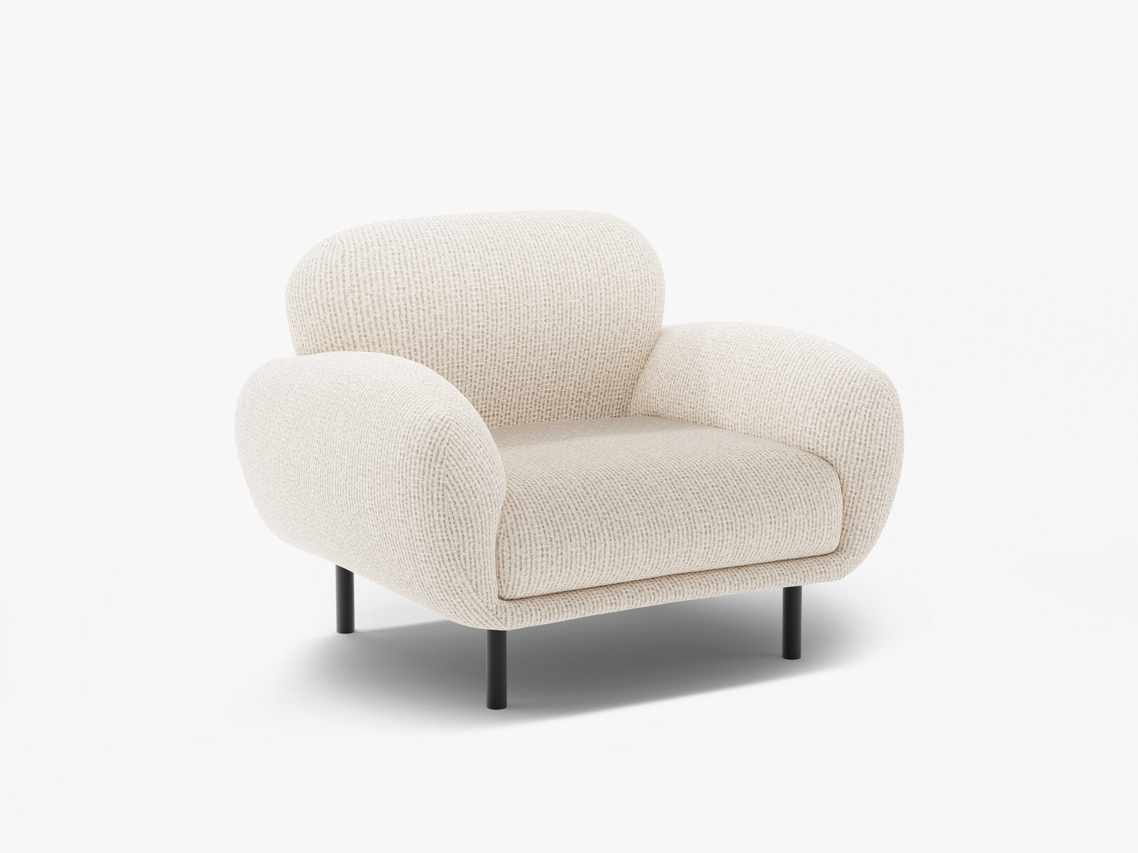 Micadoni Sessel Poppy Chenille Silencio Helles Beige
