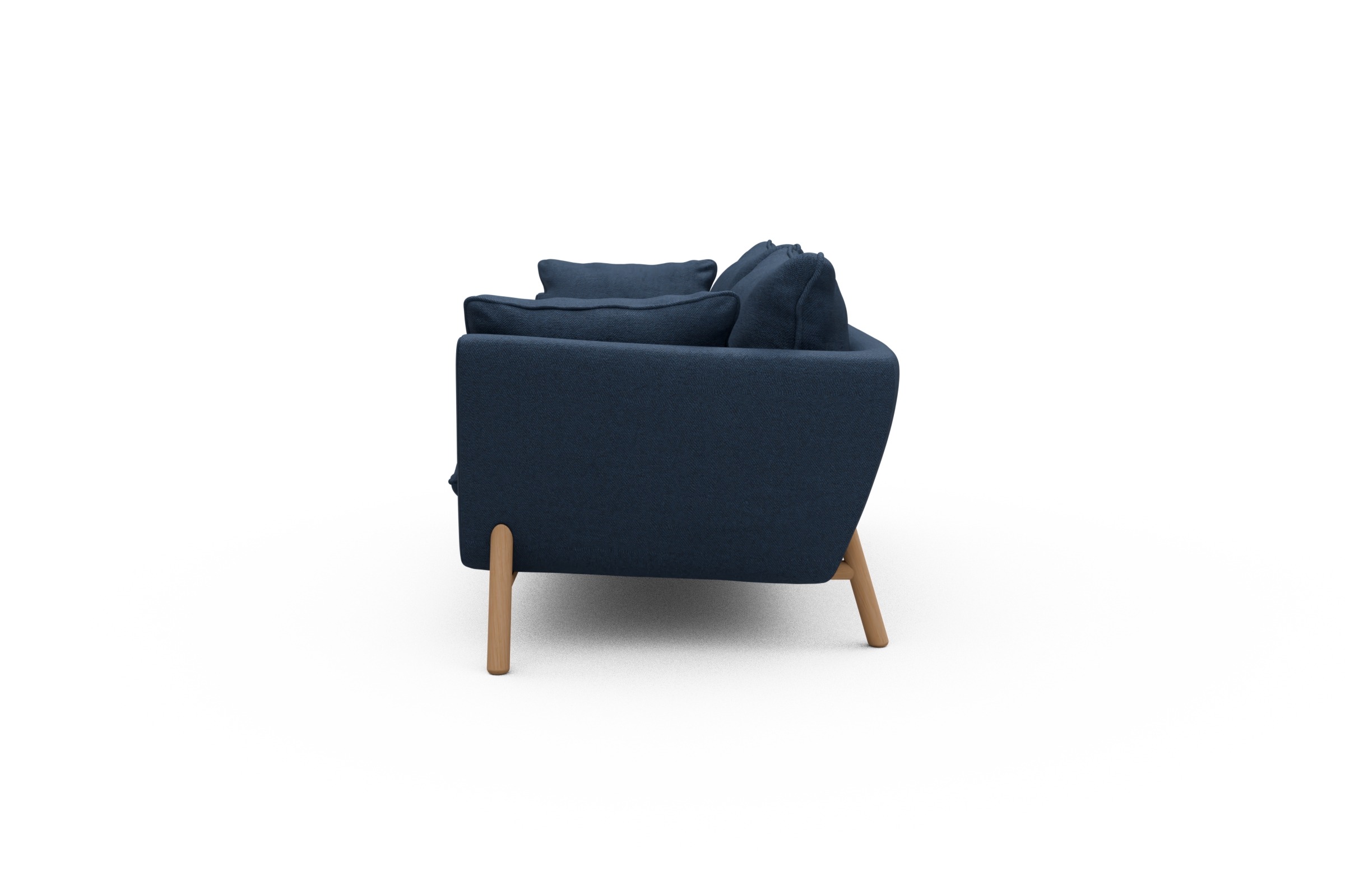 Sofa Emil PREMIUM 2-Sitzer Beinfarbe Eiche Natur Weda-Blue