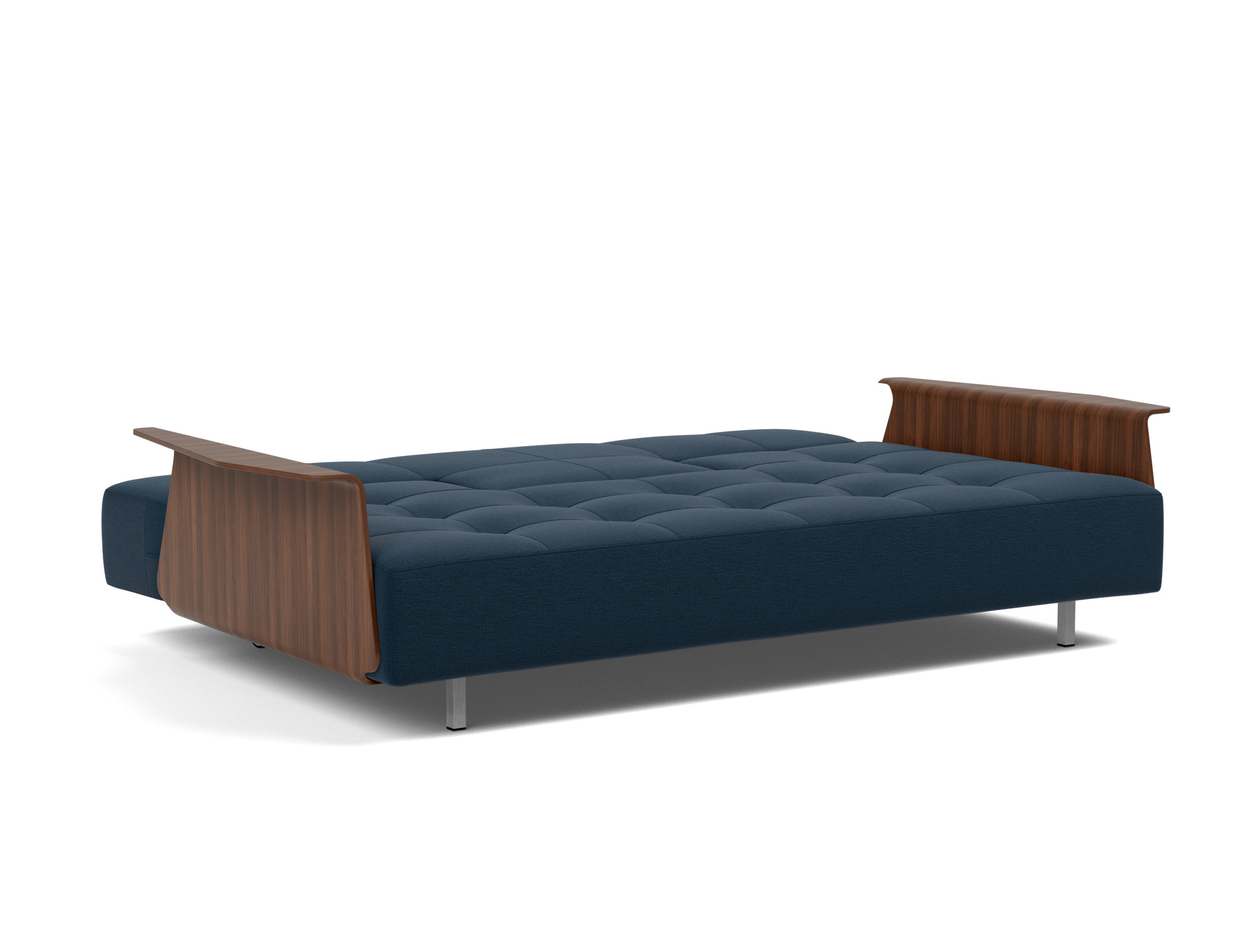 Schlafsofa Long Horn D.E.L. mit Armlehnen Flachgewebe Mixed Dance 528-Blue