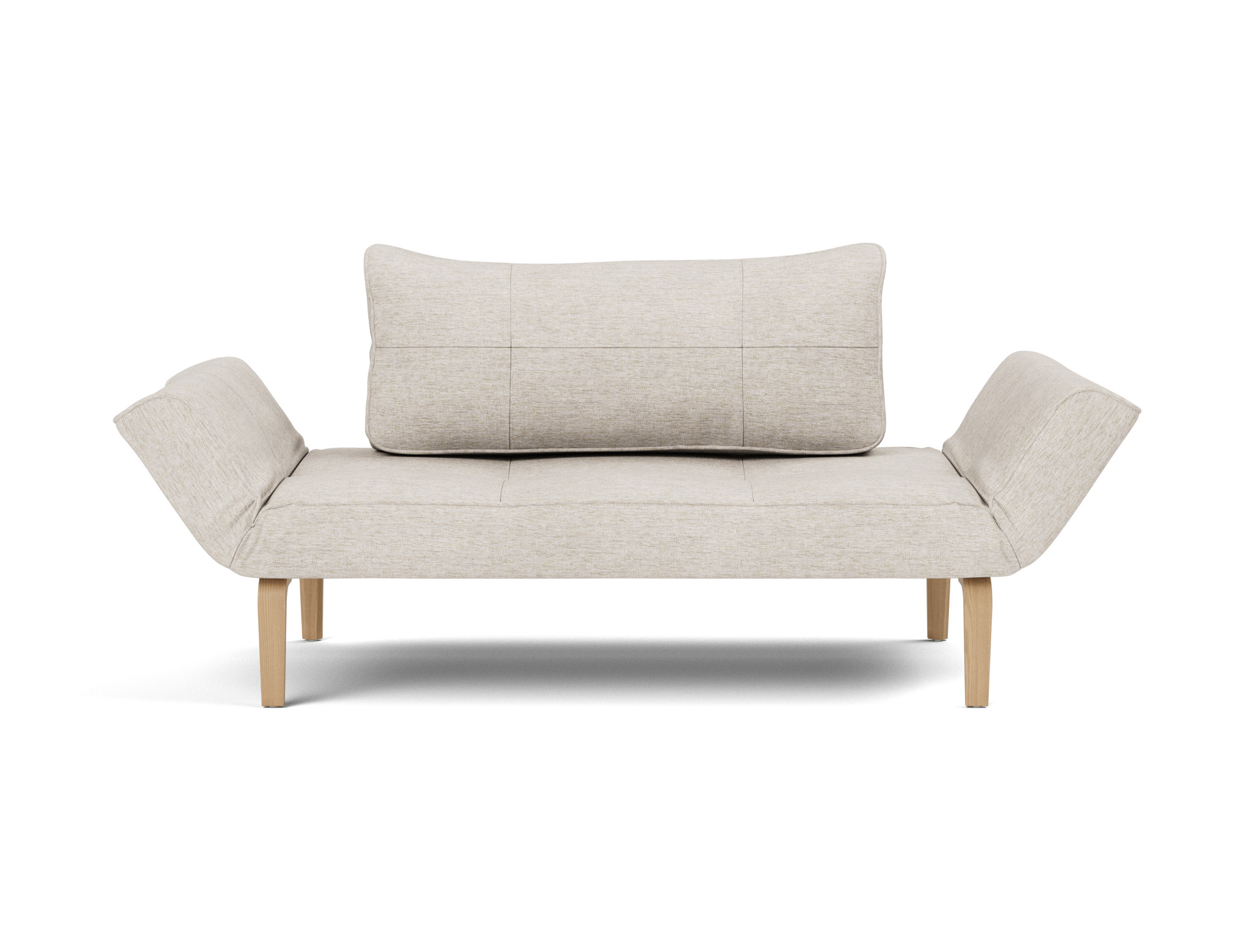 Tagesbett Zeal Chenille Yuveno 470-Natural Beine Bow Eiche