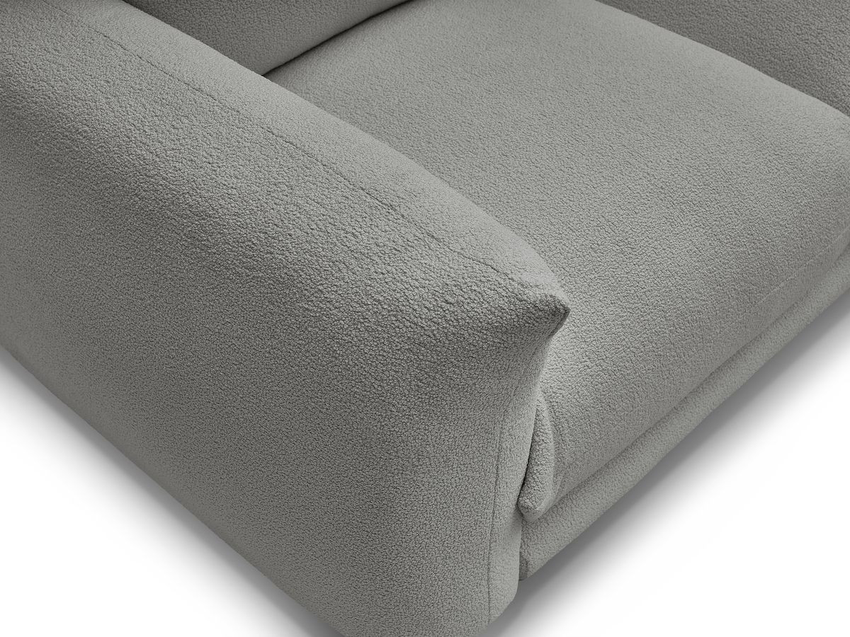 Bobochic Ernest Sofa 2-Sitzer Bouclé-Stoff Dunkelgrau