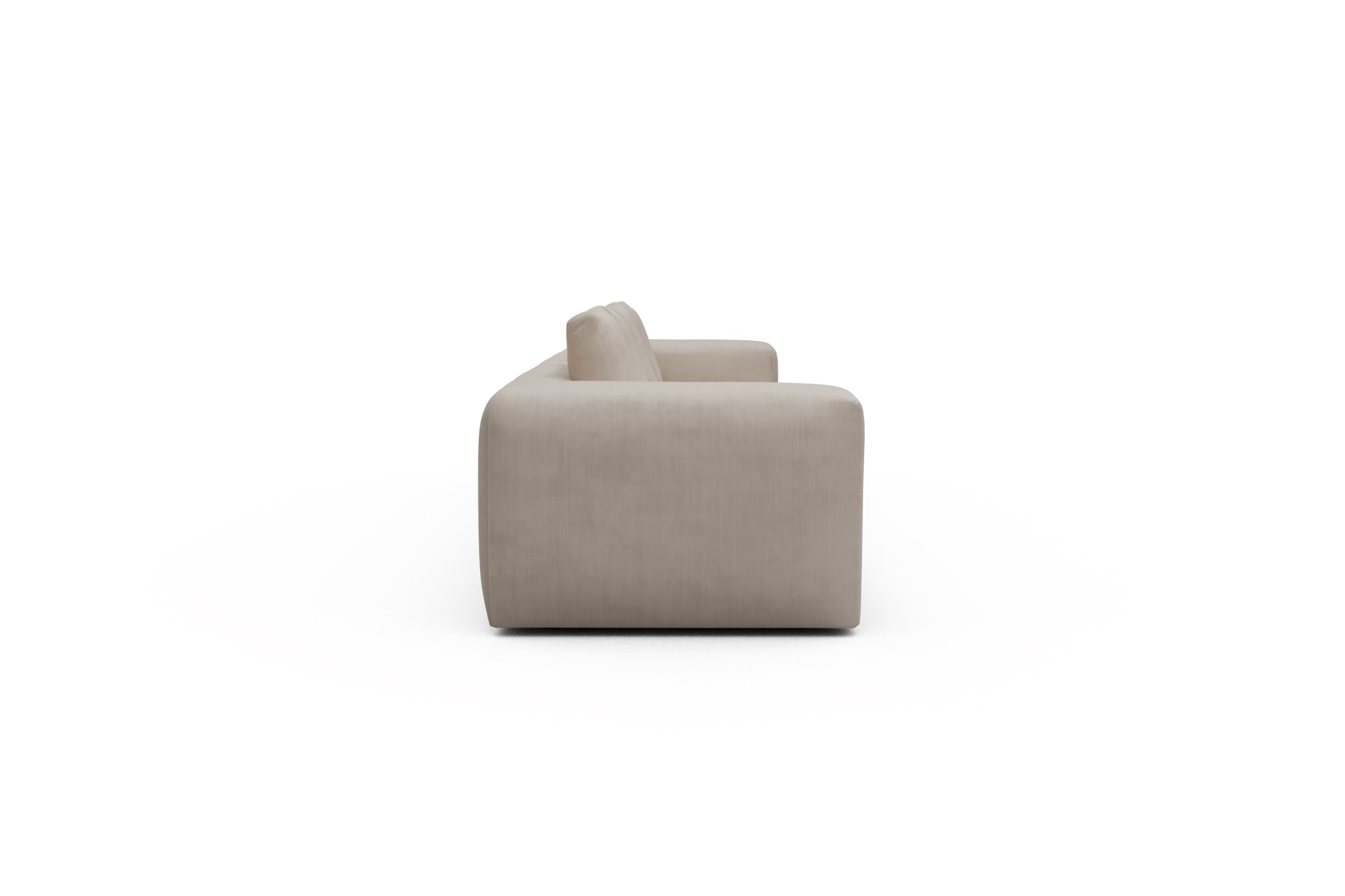 Sofa Modulares XXL Sofa Fred 5-Sitzer Cordufine-Off-White