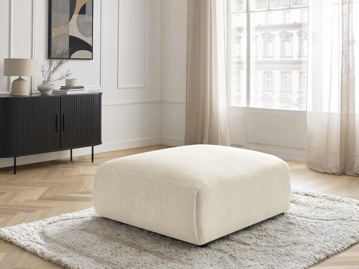 Bobochic Jana Pouf 94 × 114 cm Samt Beige