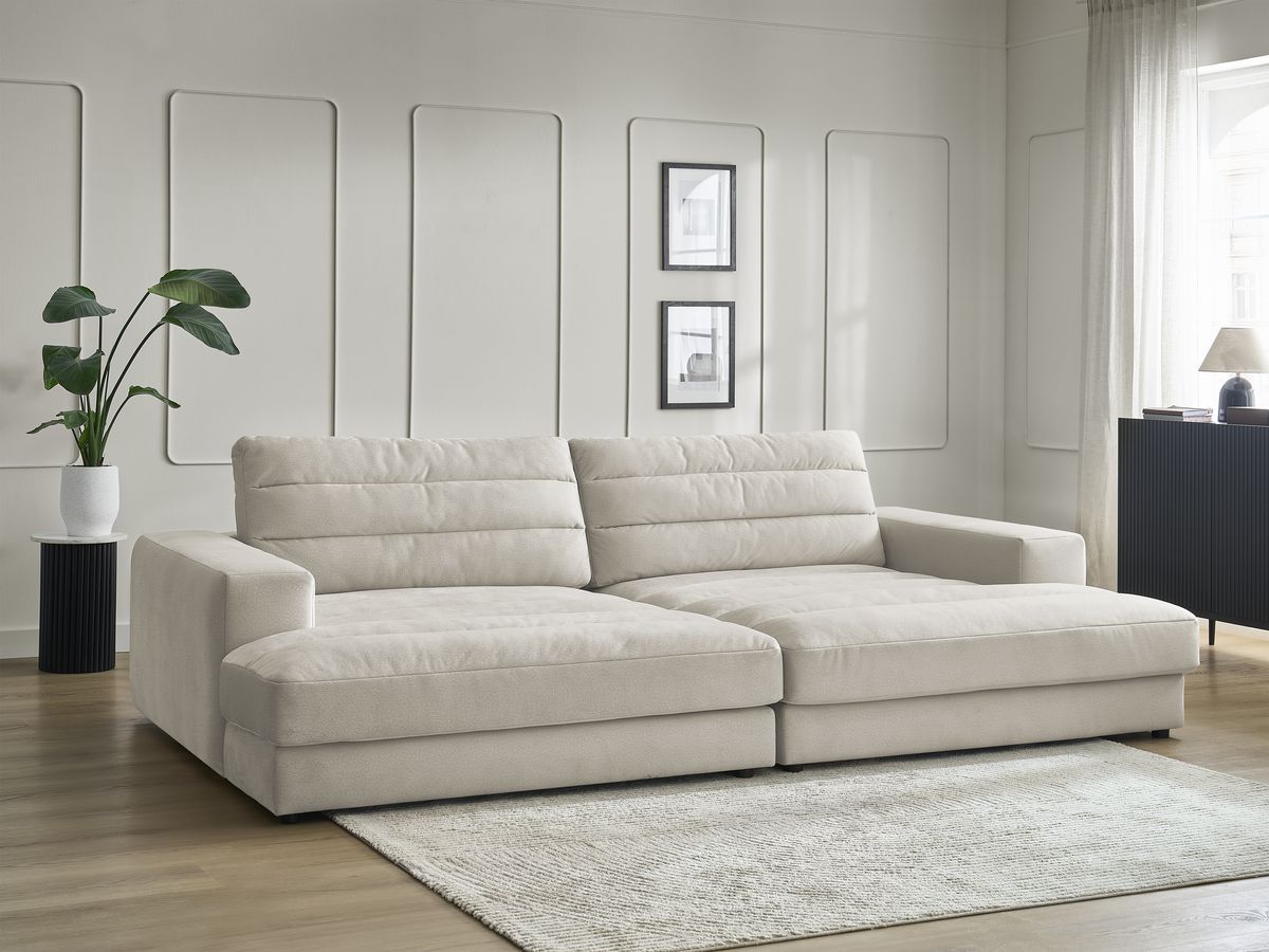Bobochic Sierra Sofa 4-Sitzer Samt Beige