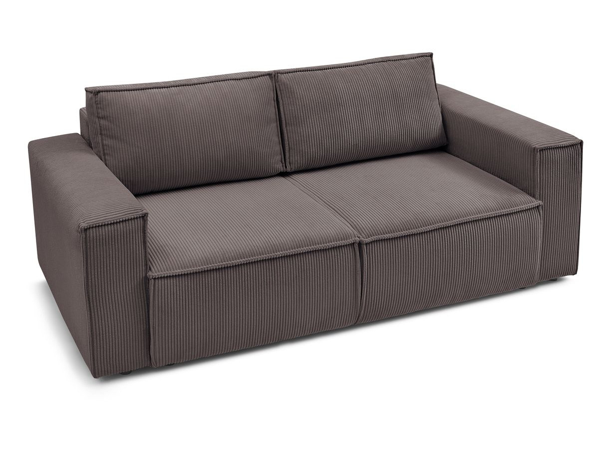 Bobochic Nihad Sofa 2-Sitzer Cordsamt Taupe