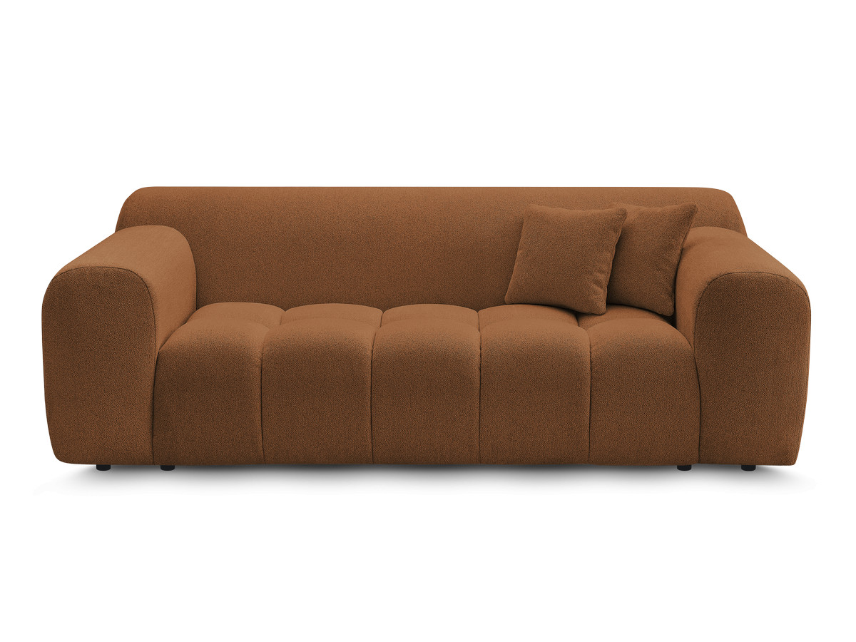 Bobochic Melisse Sofa 2-Sitzer Melange-Stoff Orange