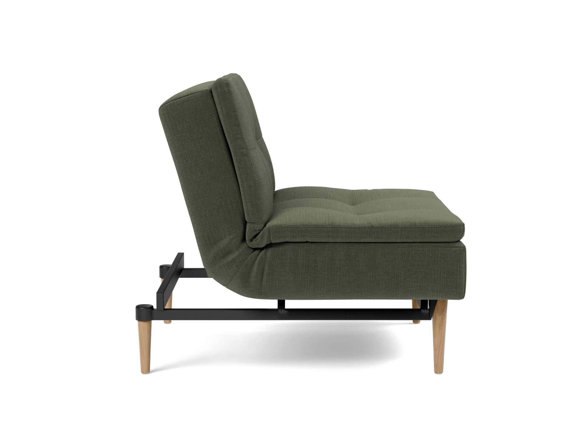 Sessel Dublexo Chenille Esina 413-Olive-Green Beine Styletto Eiche hell