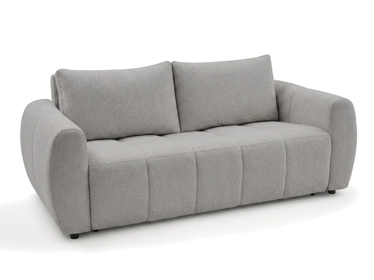 Bobochic Fuji Schlafsofa 3-Sitzer Stoff Hellgrau