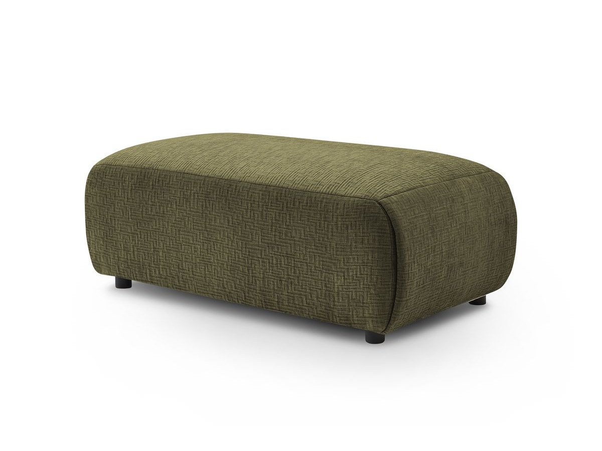 Bobochic Jeanne Pouf 66 × 117 cm Strukturstoff Grün