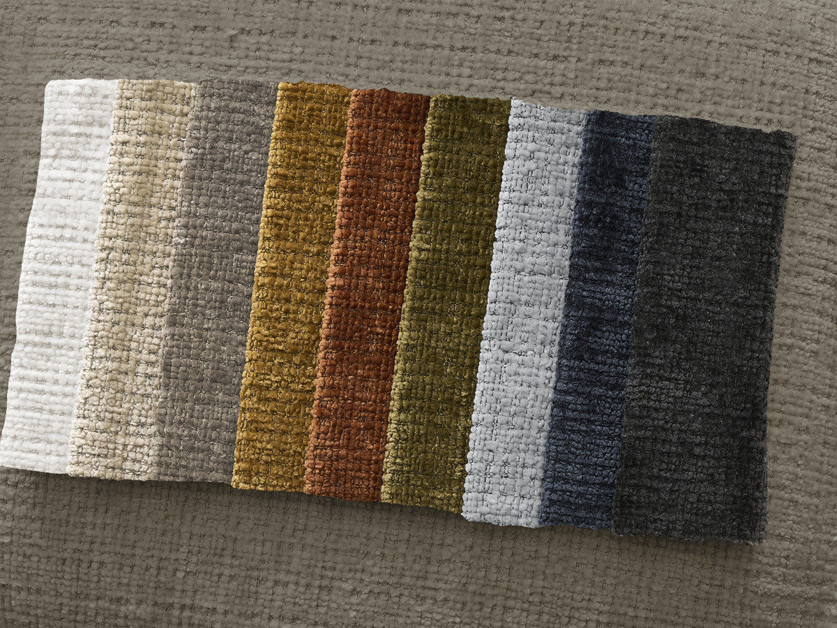 Bobochic Augustin Ecksofa mit Schlaffunktion und Bettkasten Strukturstoff Taupe, Liegefläche 160 × 200 cm