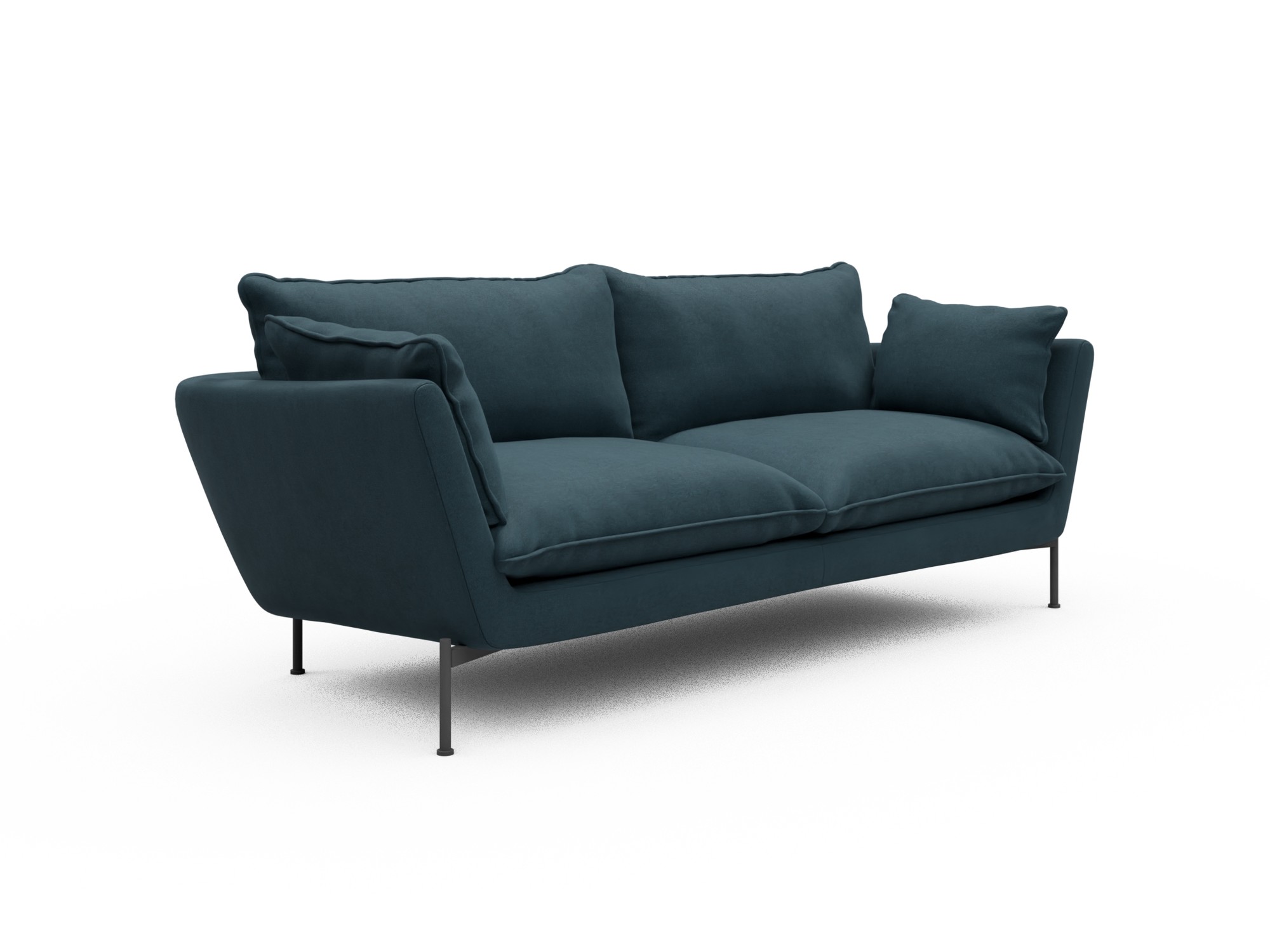 Skandi Home Sofa Anton Soft 3-Sitzer Satya-Indigo moebelfaktor
